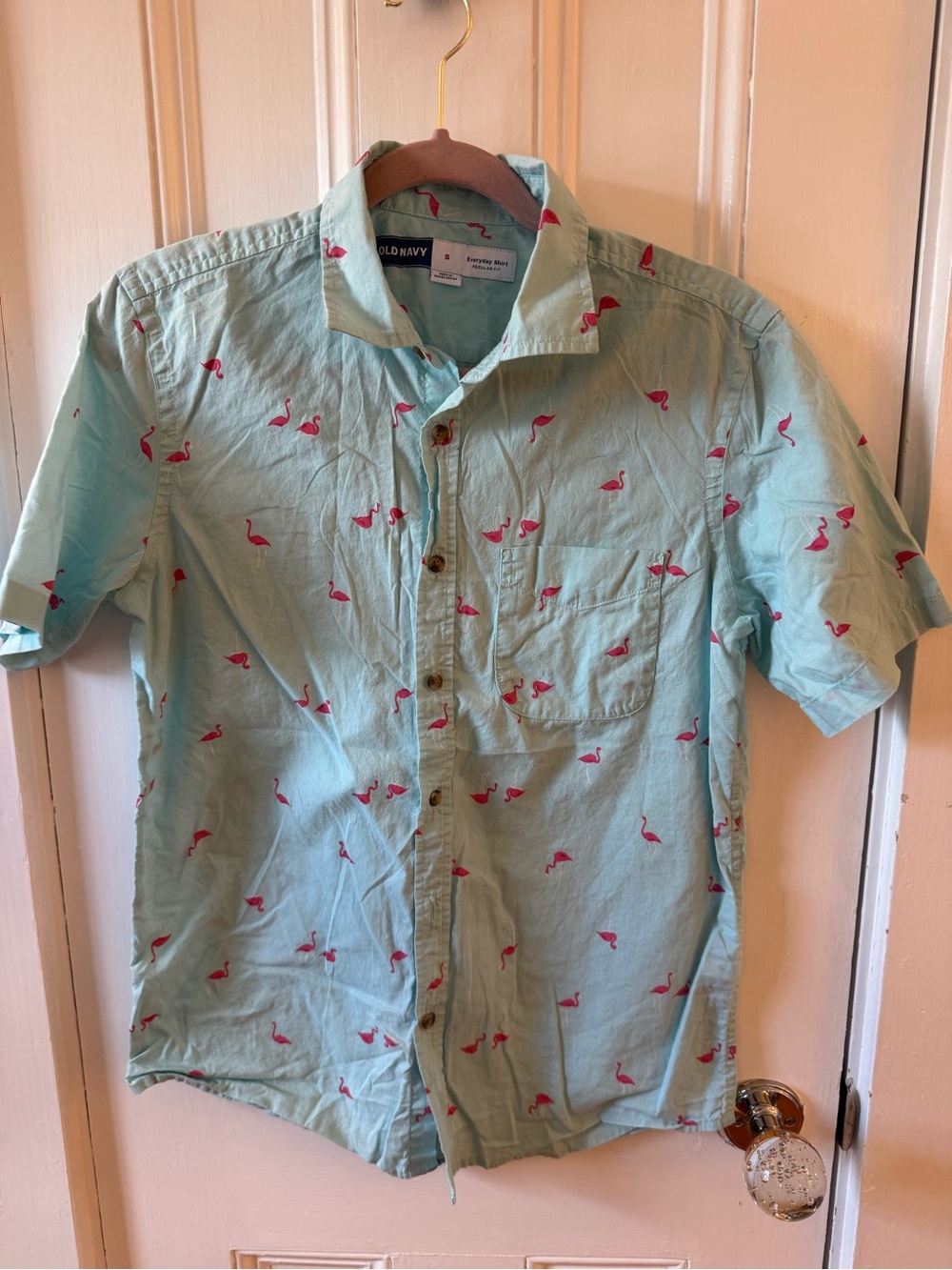 Old Navy flamingo shirt